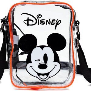 Disney Bag, Crossbody Light Up, Disney Mickey Mouse Winking Expression, Transpar